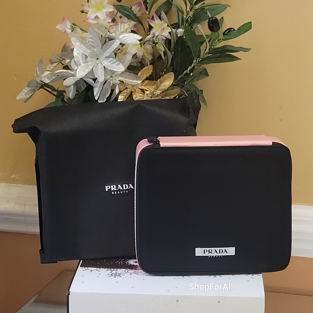 Prada Black and Pink Beauty  Vanity Case